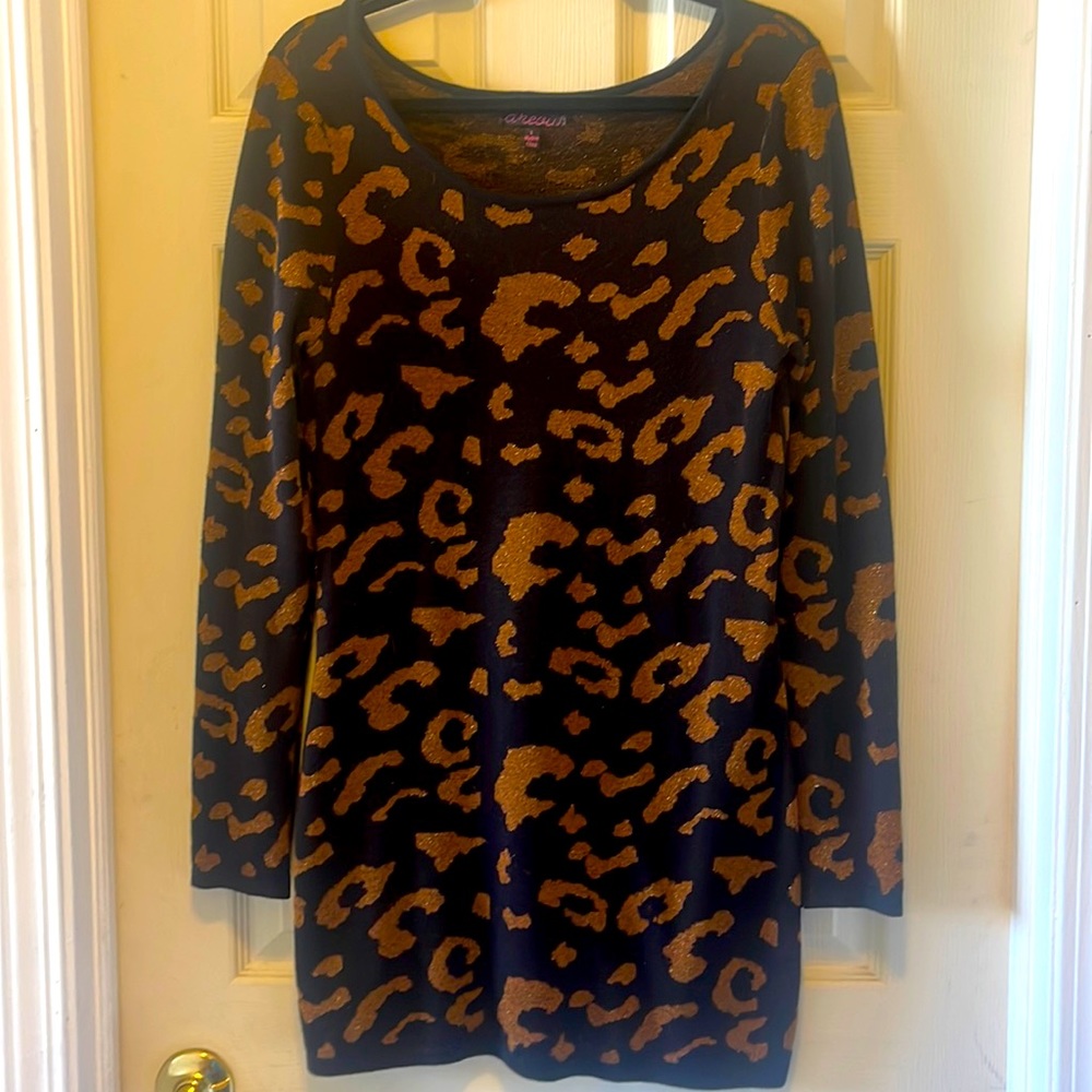 Leopard Sweater Dress 🐆